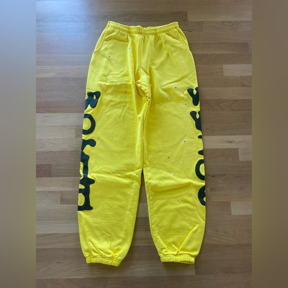 Sp5der Beluga Golden Yellow Sweatpants